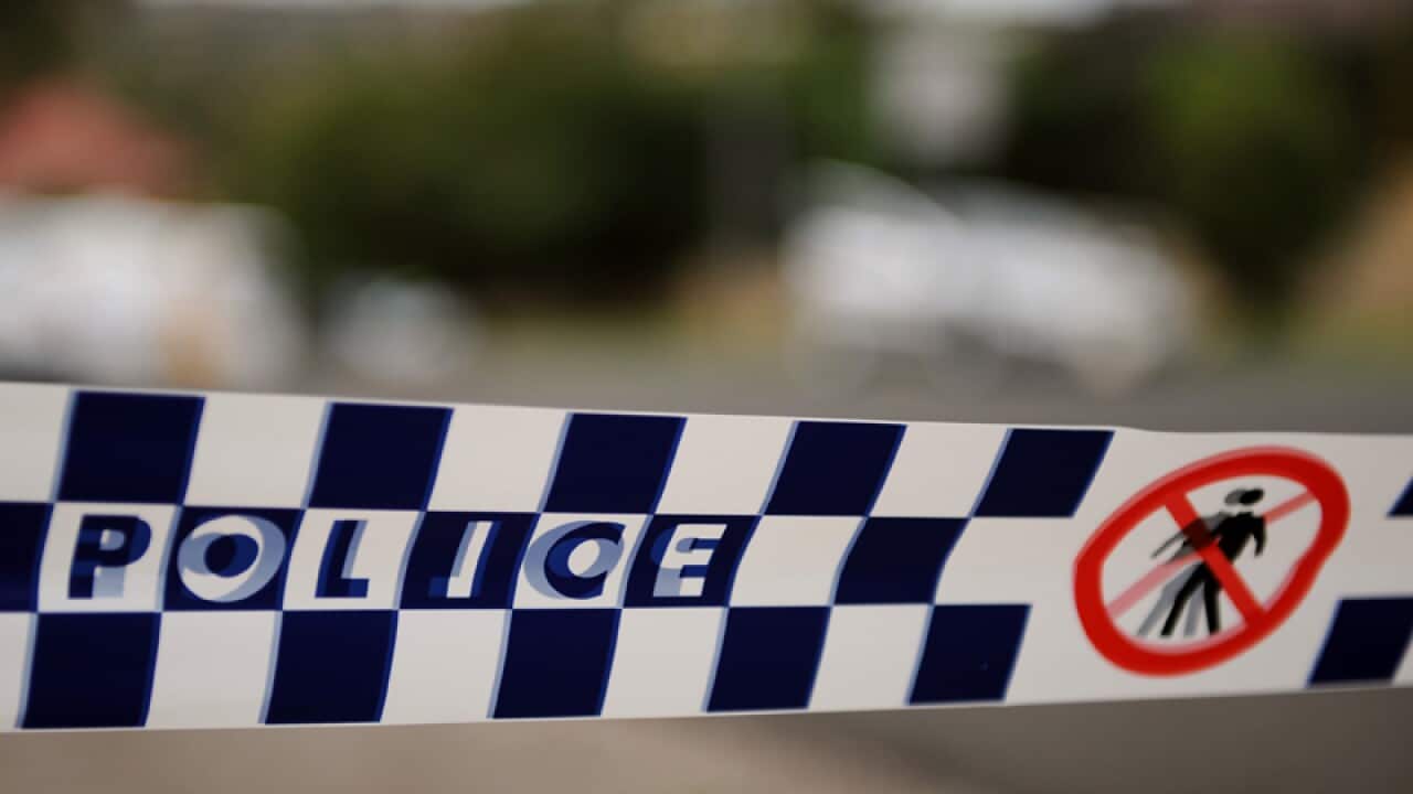 Signage at a police station