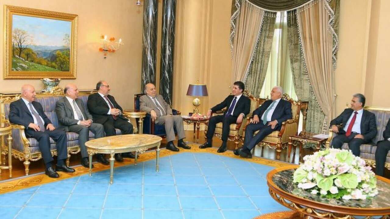 Iraqi delegation meeting with KRG PM