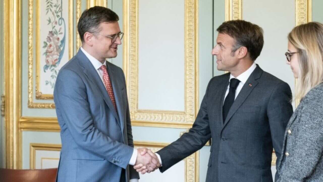 Minister of Foreign Affairs of Ukraine Dmytro Kuleba discussed military support for Ukraine, the Peace Formula, and the Ukrainian grain exports with President of France.jpeg