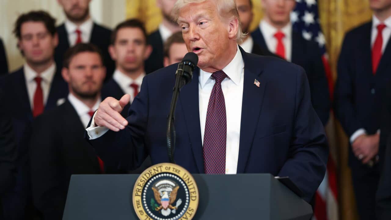US President Trump honors the 2025 Stanley Cup Champions the Florida Panthers