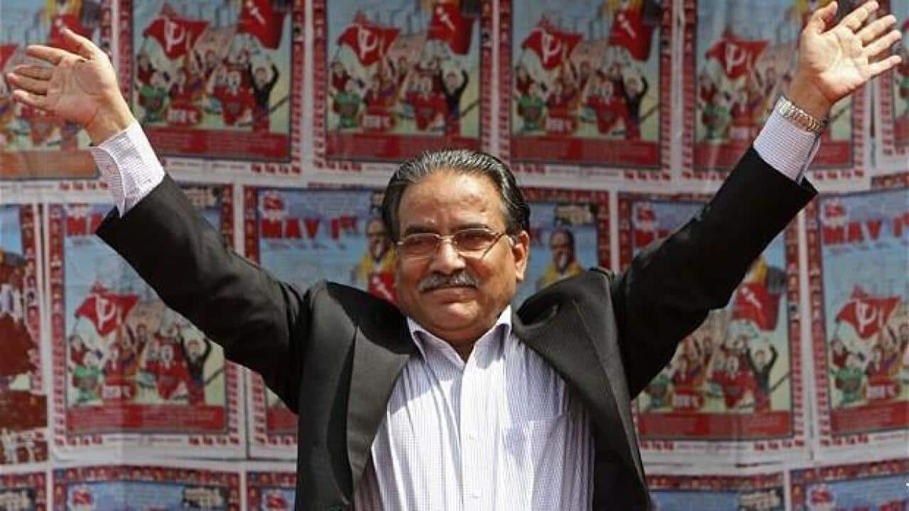 Nepal Communist Party leader Pushpa Kamal Dahal Prachanda.
