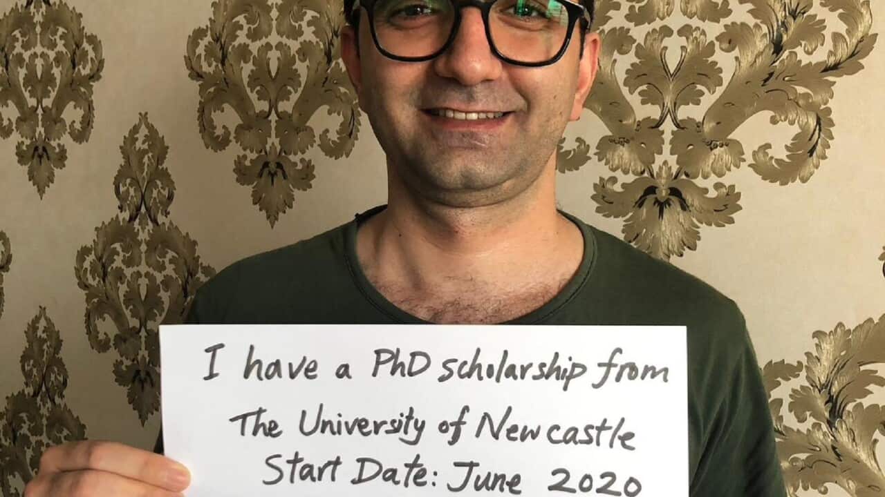 Hamed Pourazad had a scholarship for postgraduate study in Australia but gave up after waiting three years for a student visa that never arrived (Supplied).jpg