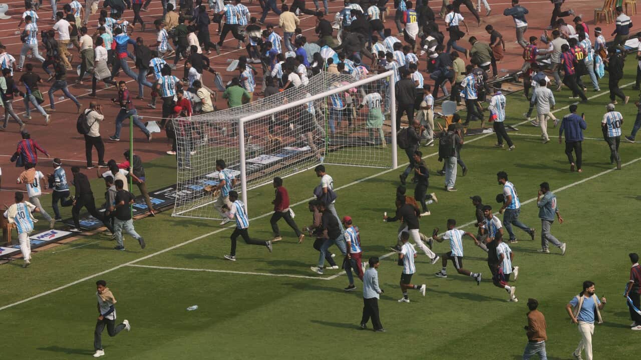 Lionel Messi arrives in Kolkata during India GOAT tour