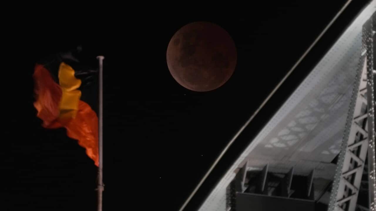 APTOPIX Australia Lunar Eclipse