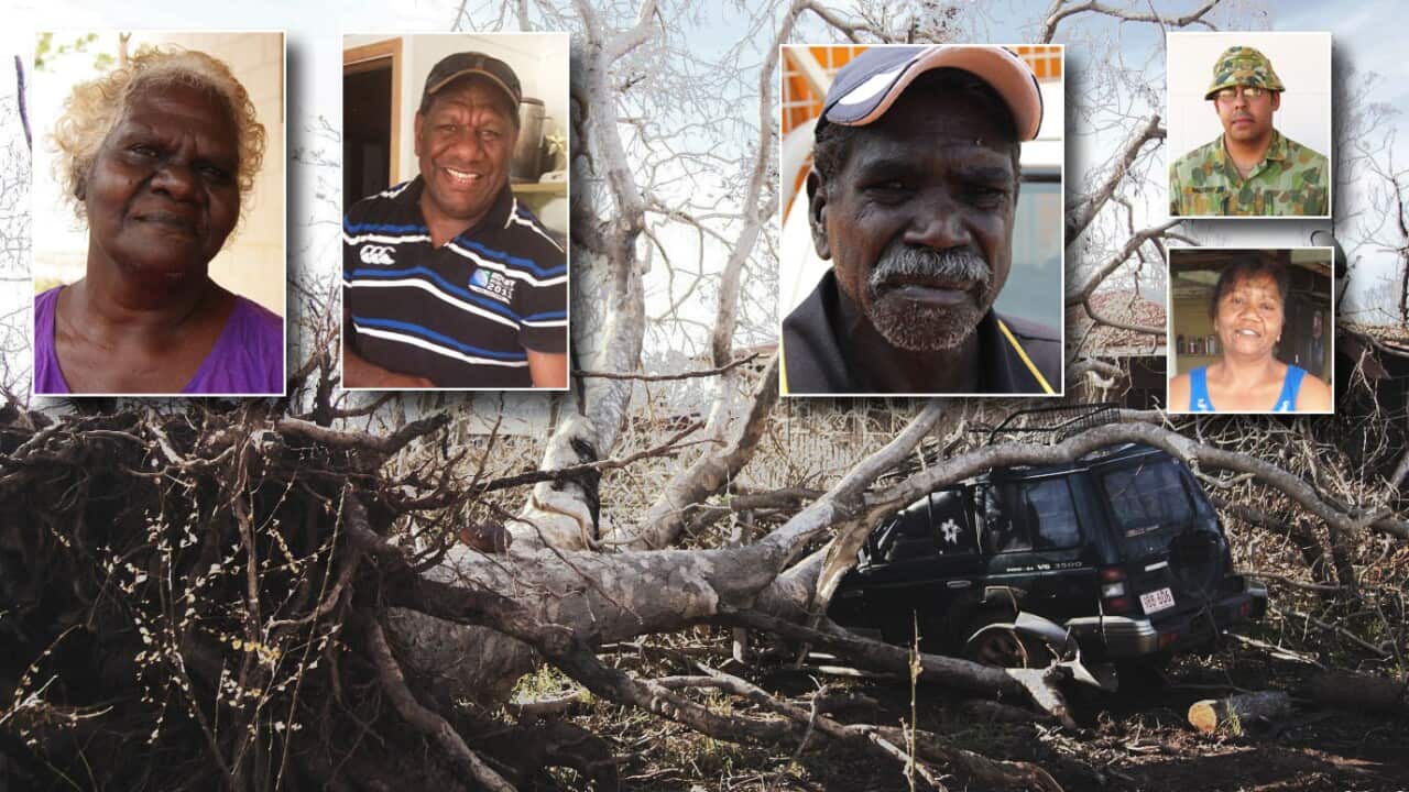 Cyclones Marcia and Lam.