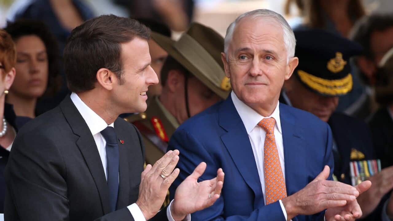 French President Emmanuel Macron and Prime Minister Malcolm Turnbull have agreed to take joint action on cyber-security, climate change and quantum computing. 