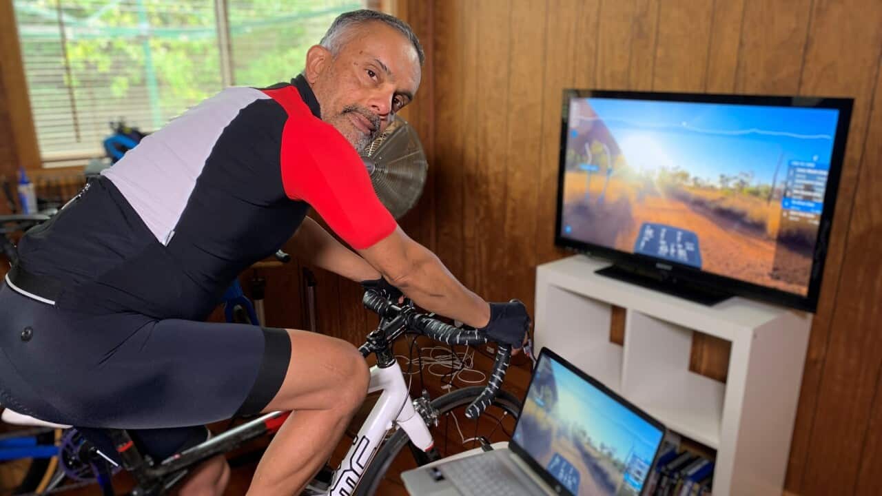 Raj Wilson has taken part in the 'Hope Cycle' virtual event