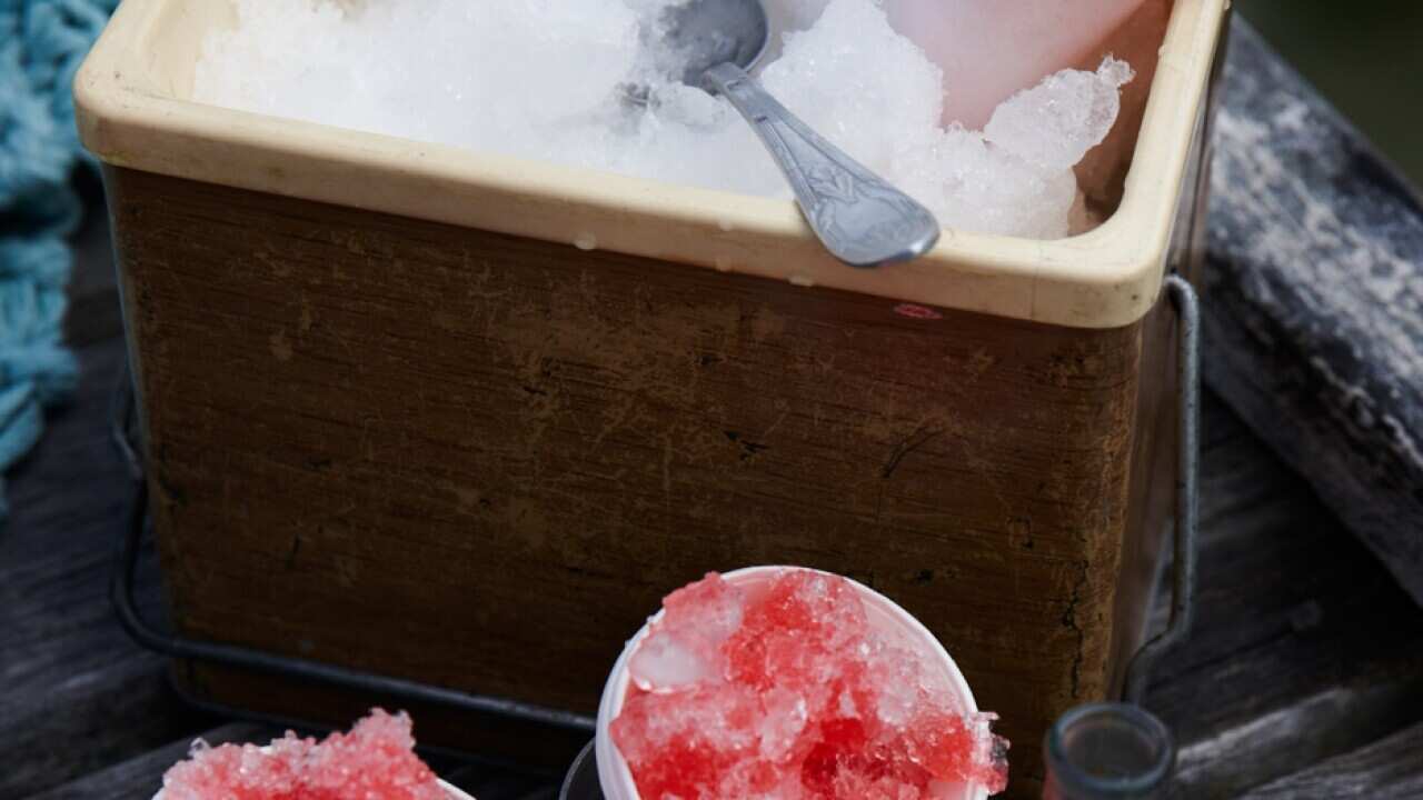 Berry cherry snow cones