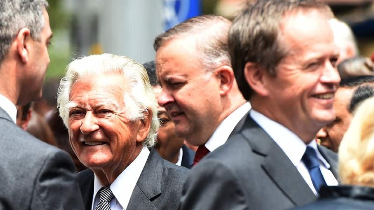 The day before Australians go to the polls, Labor is mourning the loss of favourite son Bob Hawke.