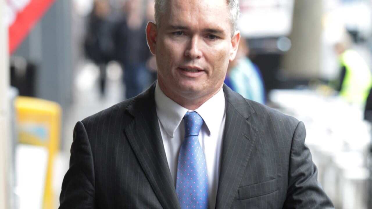 Federal MP Craig Thomson arrives at the Melbourne Magistrate court