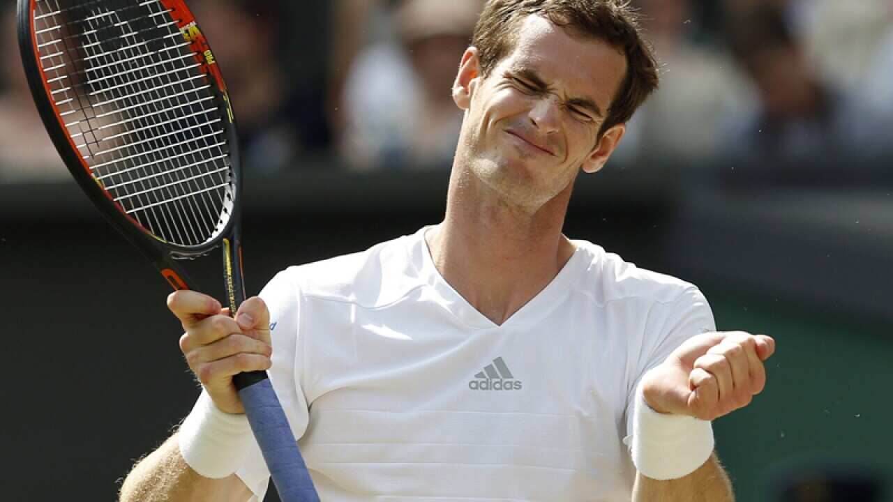 Andy Murray during Wimbledon.