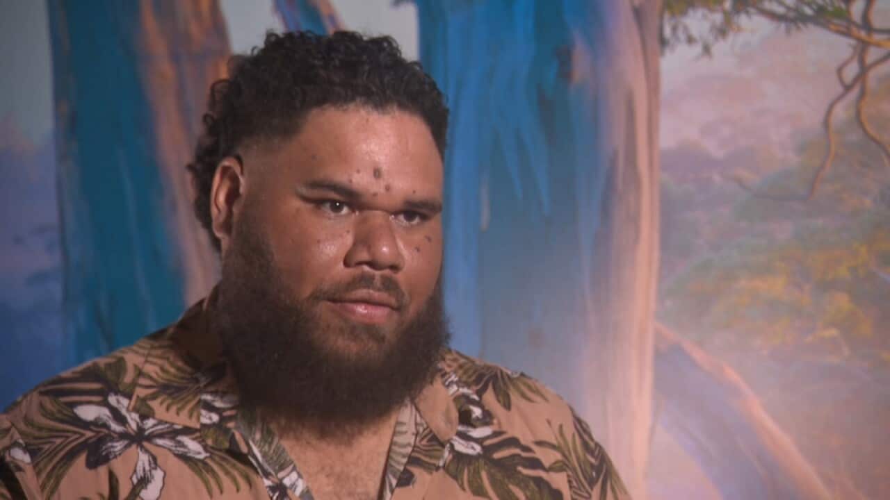 Kabay Tamu, a Warraberalgal man from the Kulkalgal nation (SBS)