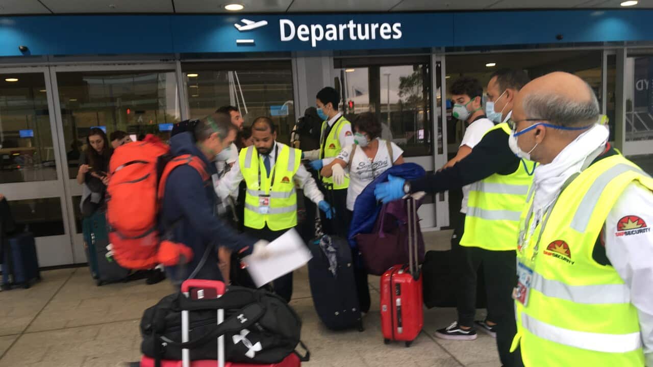 Les entrées sont désormais filtrées à l'aéroport de Sydney, où ont embarqué jeudi plus de 300 Français pour rentrer à Paris.