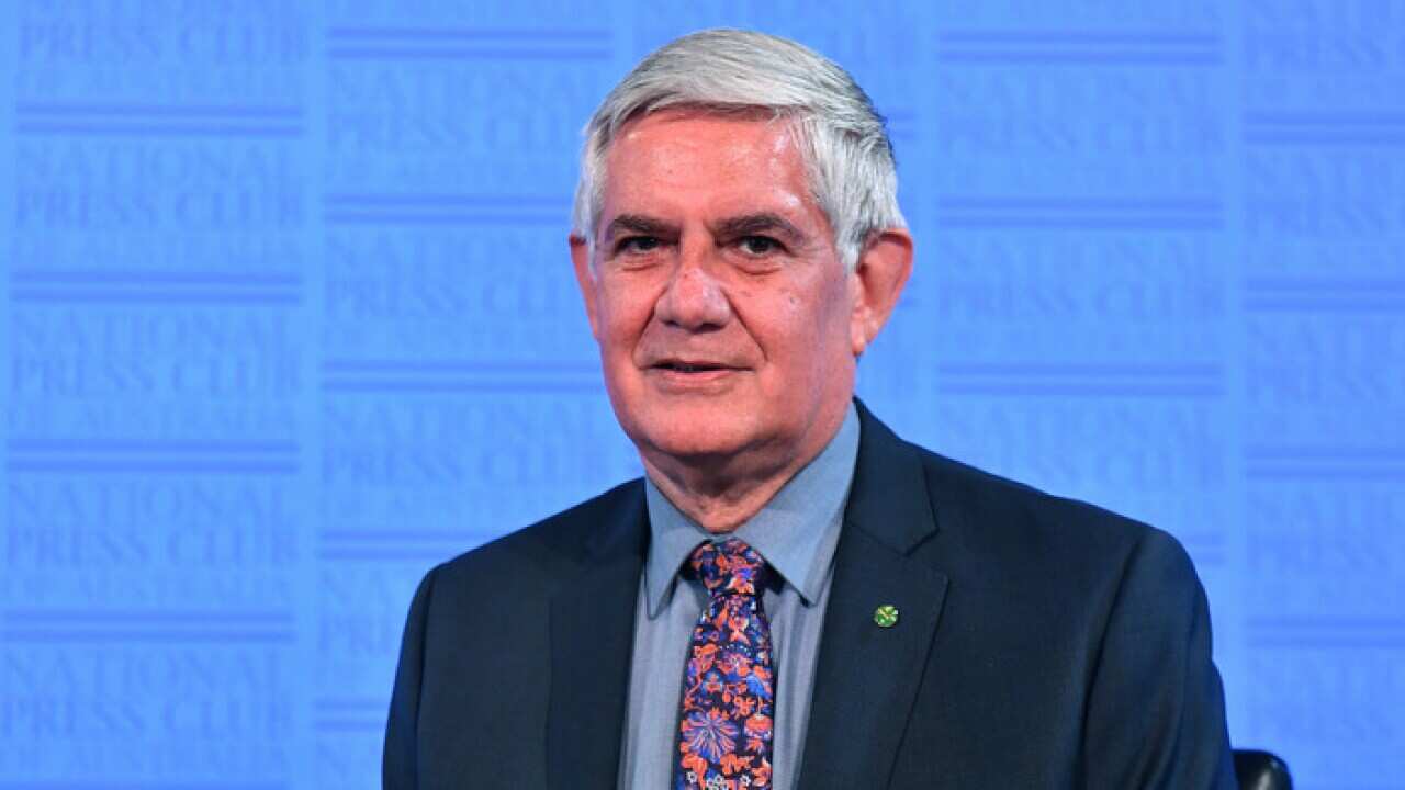 Minister for Indigenous Health and Aged Care Ken Wyatt at the National Press Club in Canberra, Wednesday, October 25, 2017. (AAP Image/Mick Tsikas) NO ARCHIVING