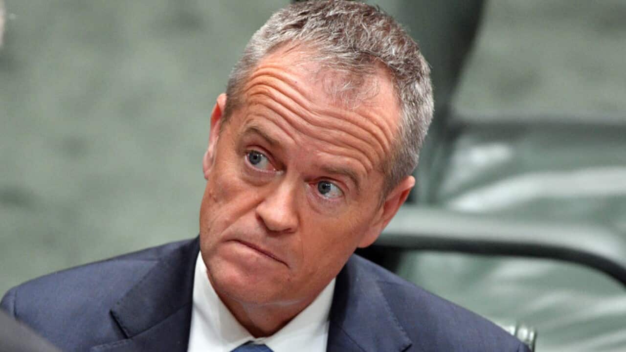 Leader of the Opposition Bill Shorten during Question Time in the House of Representatives at Parliament House in Canberra, Monday, June 25, 2018. (AAP Image/Mick Tsikas) NO ARCHIVING