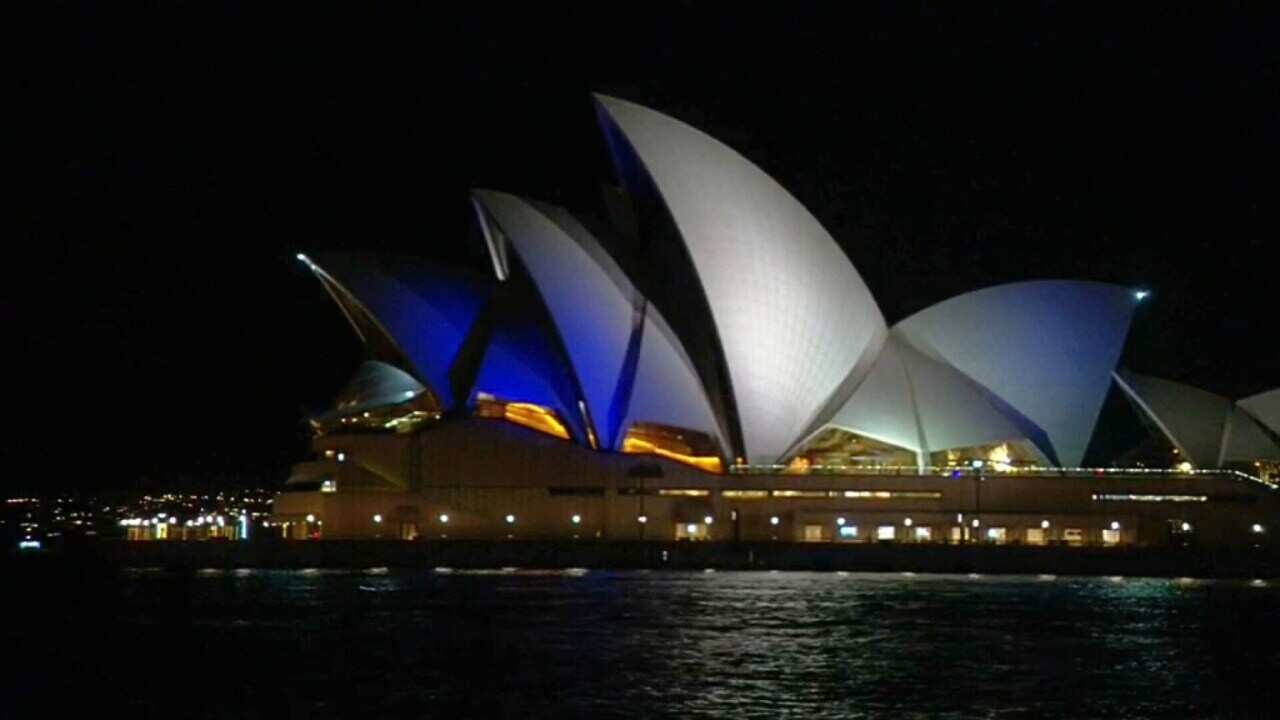 The decision to light the Sydney Opera House in the colours of the Israeli flag was controversial (SBS).jpg