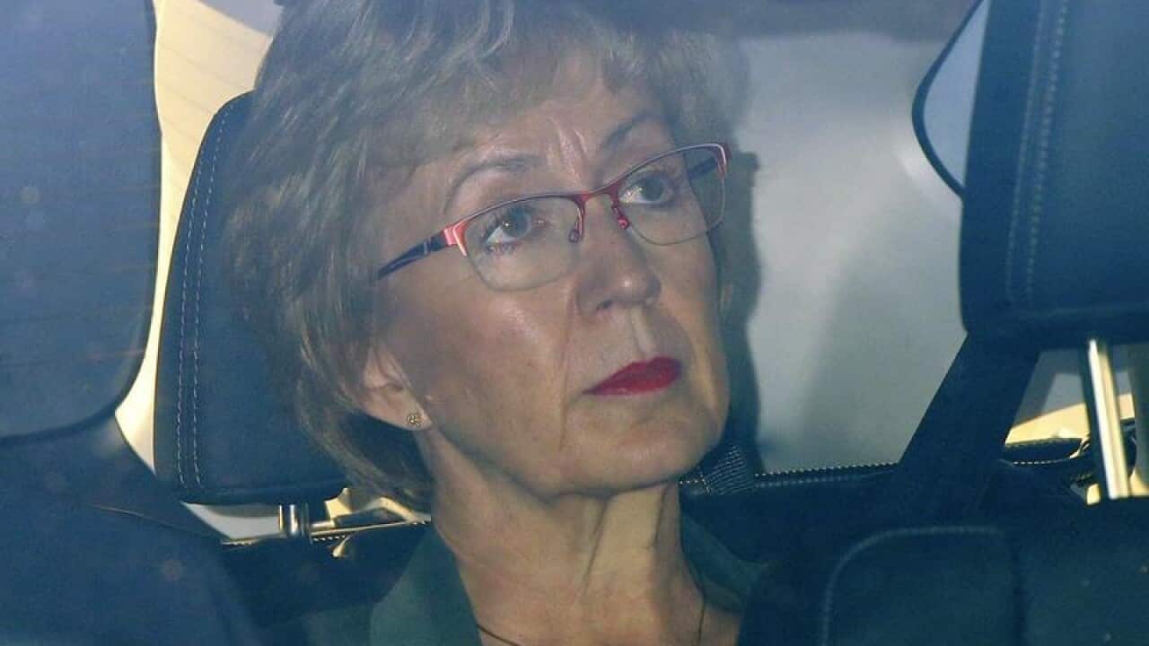 Andrea Leadsom resigned from the government 'with great regret and with a heavy heart'. She's an active 'no dealer'.