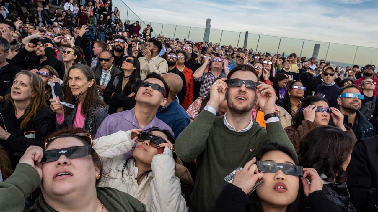 NY: Solar Eclipse at Edge at Hudson Yards