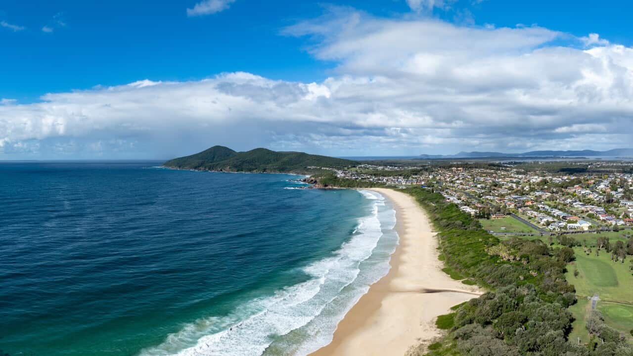 One Mile Beach at Forster Australia