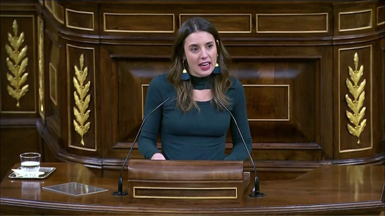 Equality Minister Irene Montero welcomes the new rules (Reuters).jpg