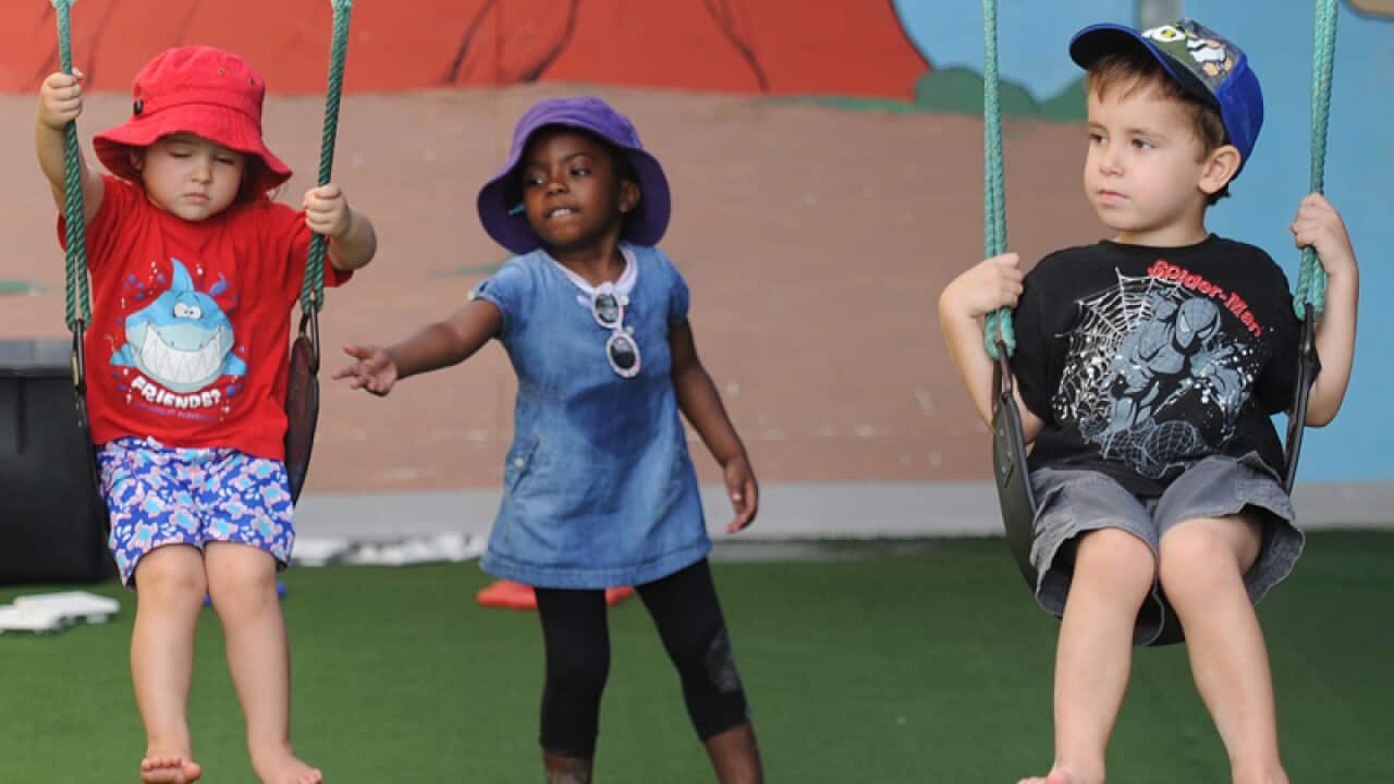 Children at a child care centre