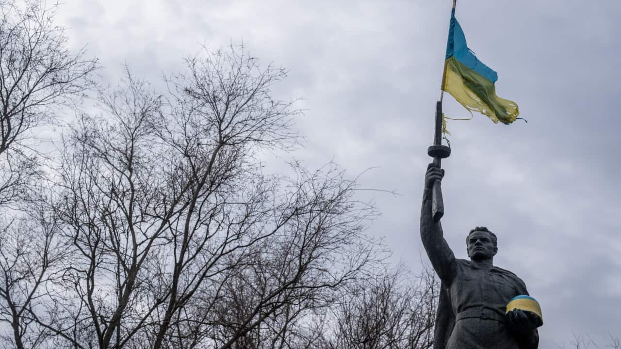 War-torn villages of Oskil and Senkove in Ukraine