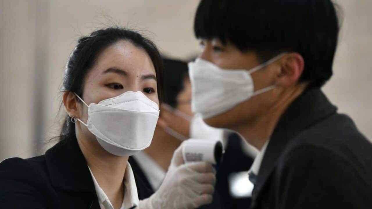 Coronavirus infection rates in South Korea are declining.