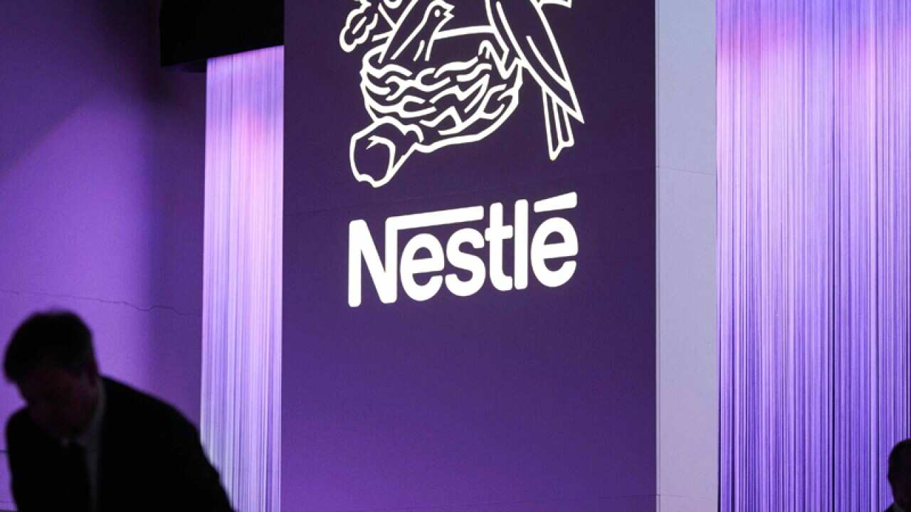 Members of the Nestle board attend a meeting in Lausanne, Switzerland