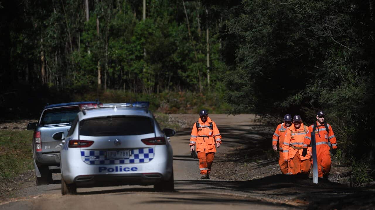 About 300 people are searching for a missing 14-year-old boy with non-verbal autism in Victoria as temperatures drop to freezing overnight.