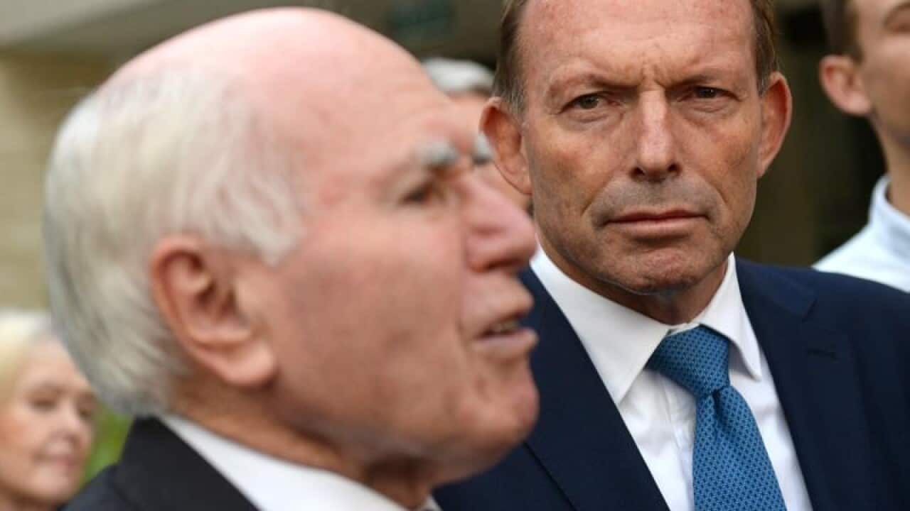 Tony Abbott has been campaigning with John Howard.