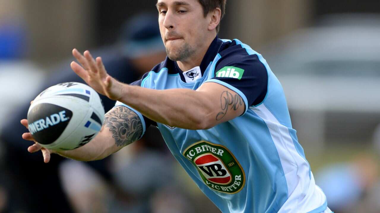 Mitchell Pearce of the NSW Blues State of Origin team