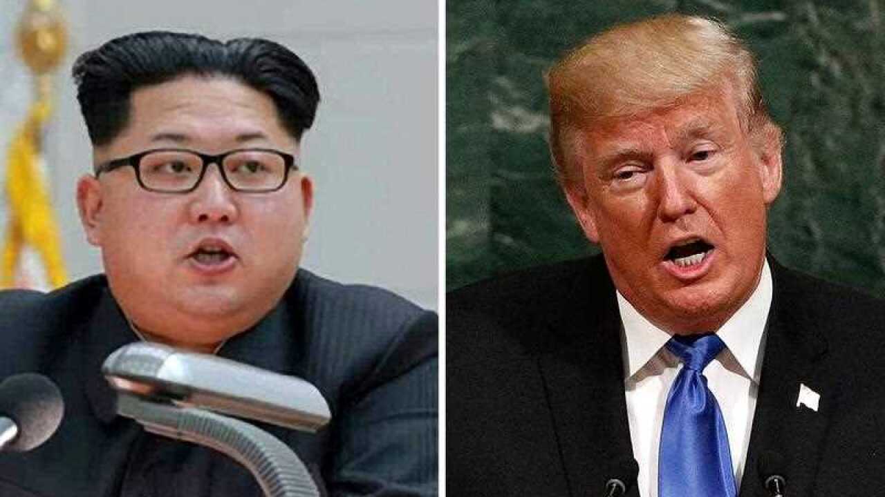 combo file picture shows North Korean leader Kim Jong-Un (L) and US President Donald J. Trump (R).