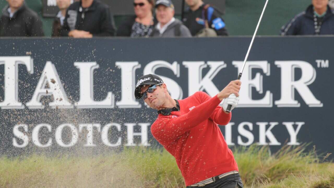 Adam Scott at the Australian Masters Golf Tournament