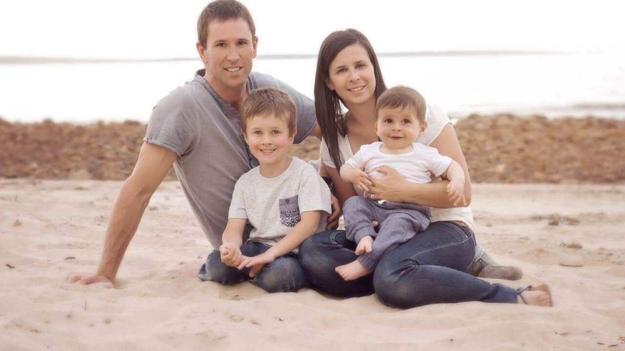 The bodies of Damien Little and Hunter, aged about one, and four-year-old Koda were pulled from the water off a Port Lincoln wharf on the Eyre Peninsula on Monday.