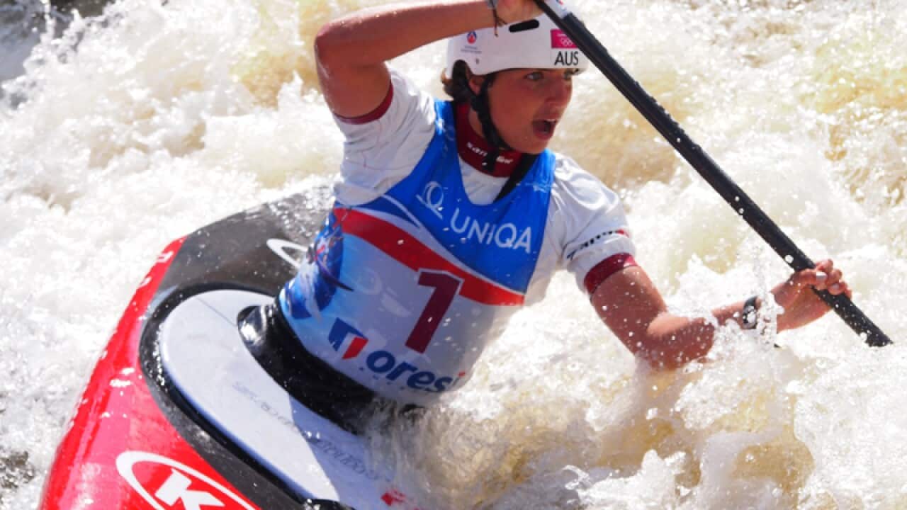 Supplied pic Jessica Fox competing