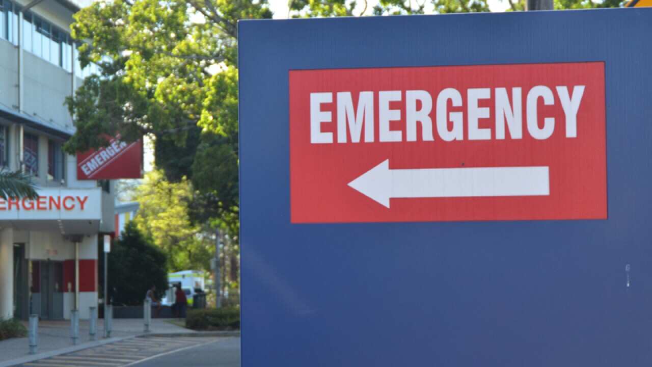 The emergency department entrance of Cairns Hospital