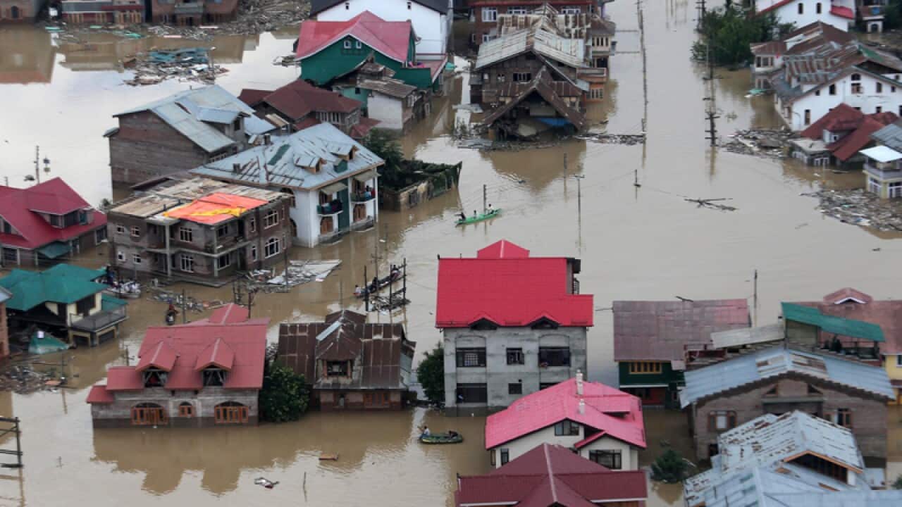 Flooding in India and Pakistan.