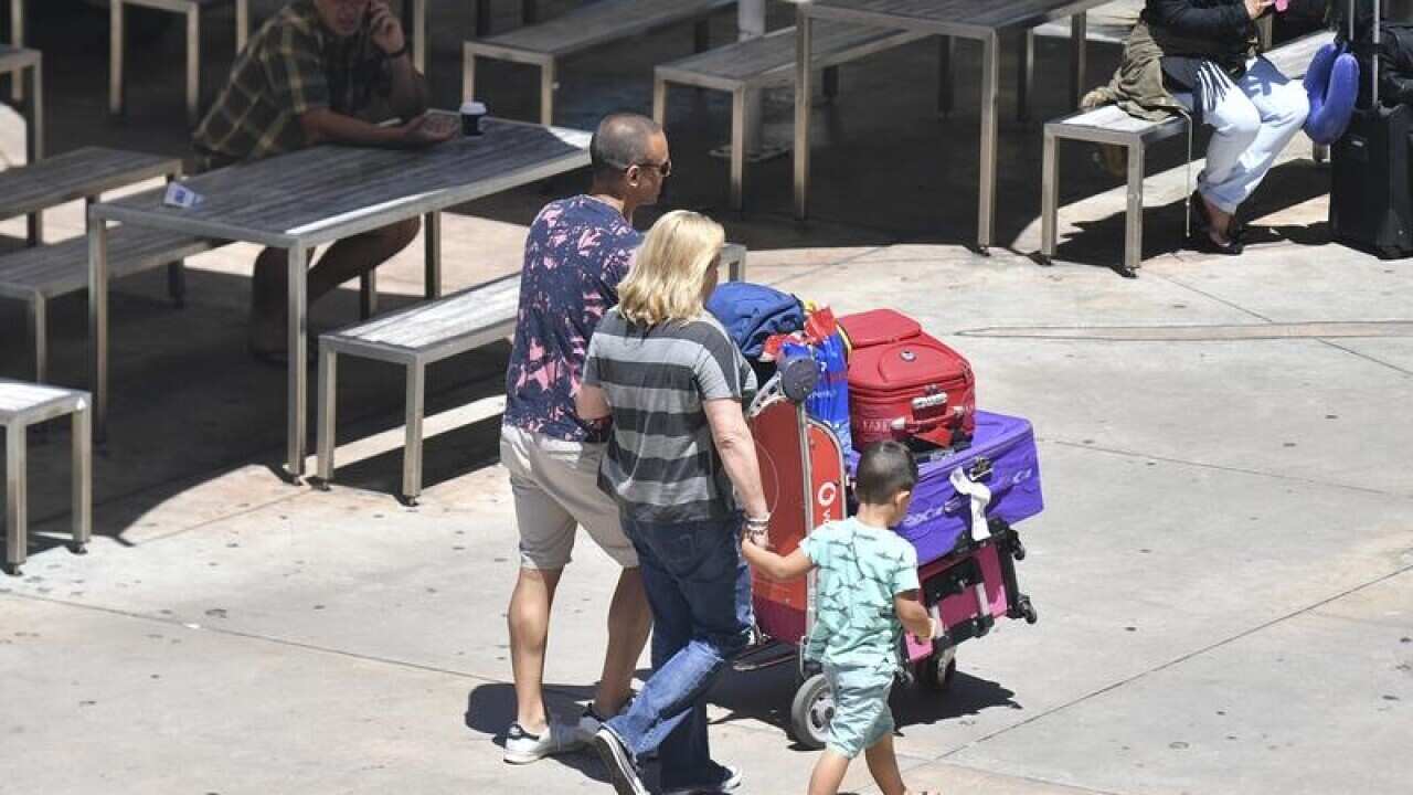 passengers at sydney airport
