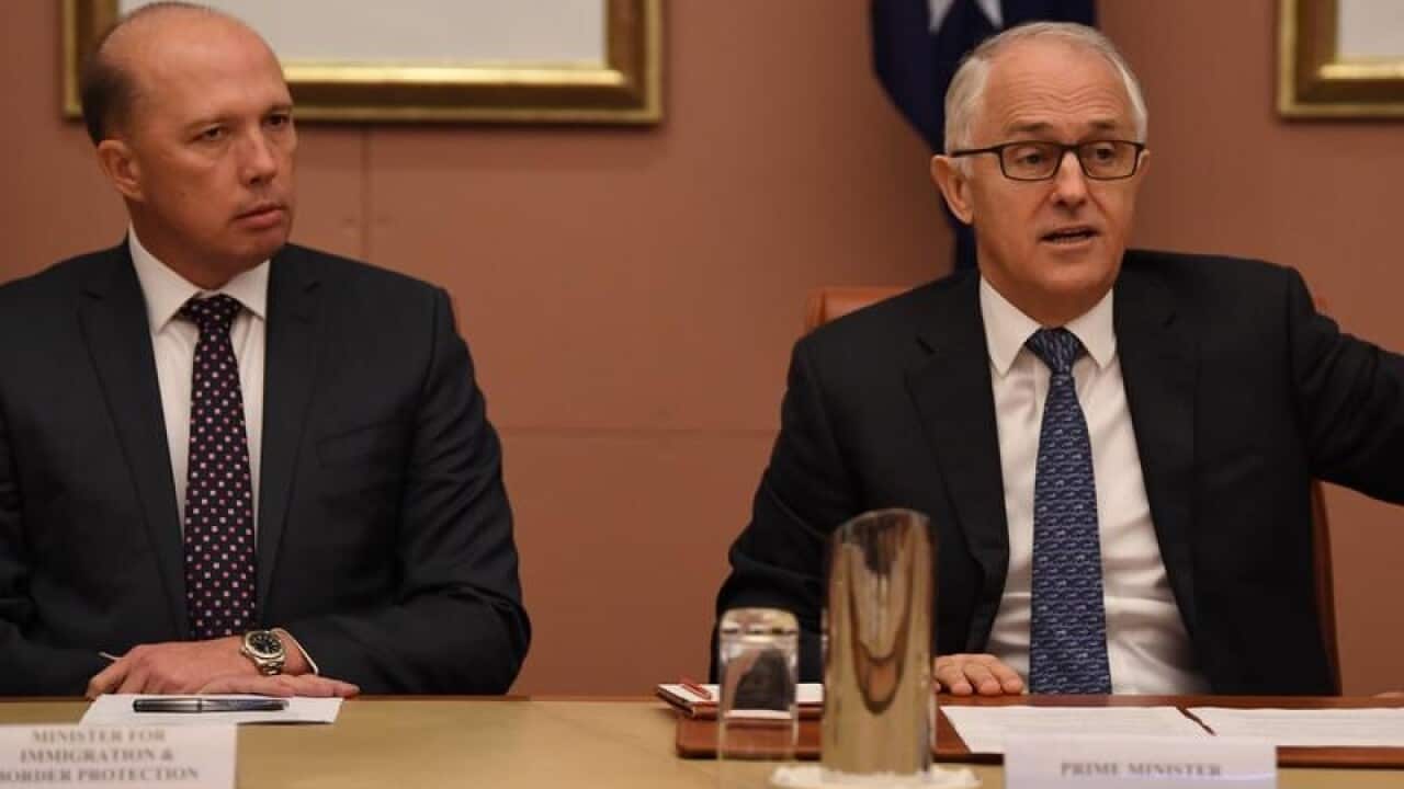 PM Malcolm Turnbull and home affairs minister Peter Dutton