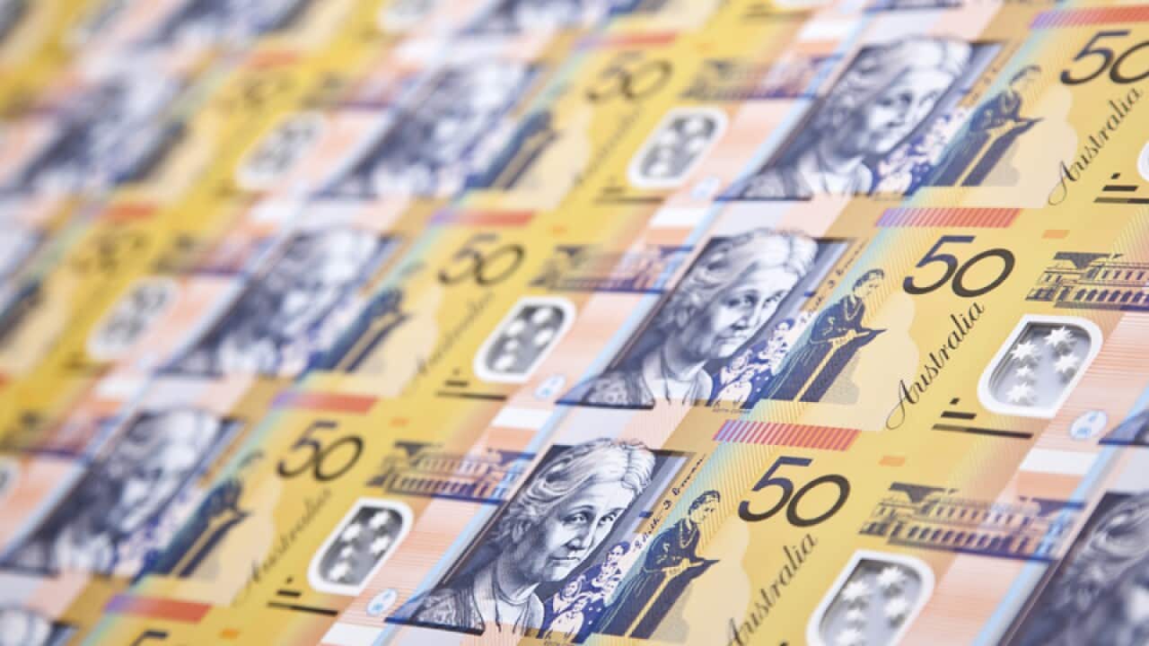 $A down after GDP data