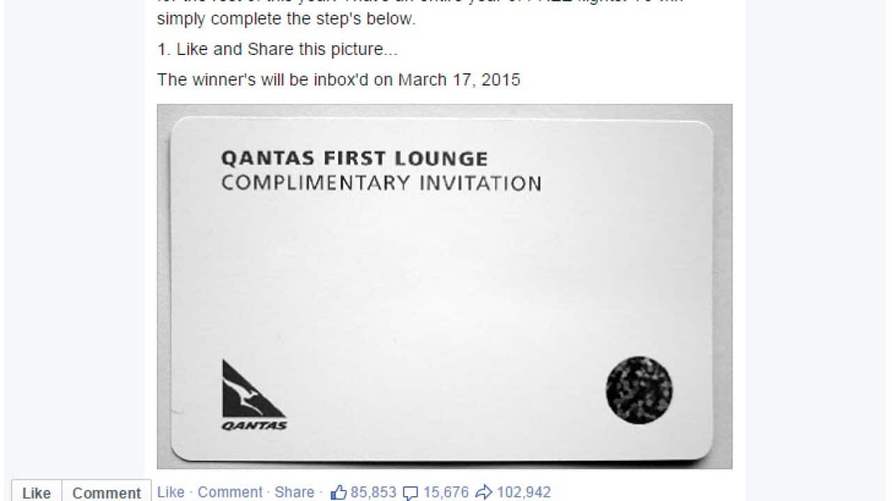 facebook qantas