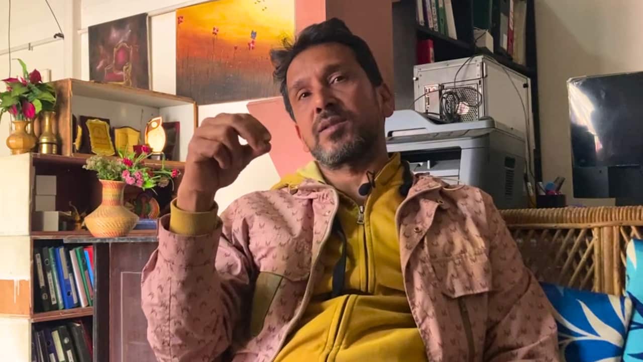 Theatre artist Ghimire Yubaraj.