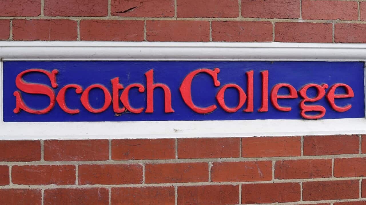 A Scotch College signs