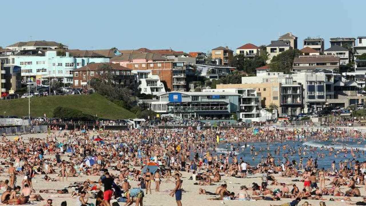 Bondi Beach out of lockdown