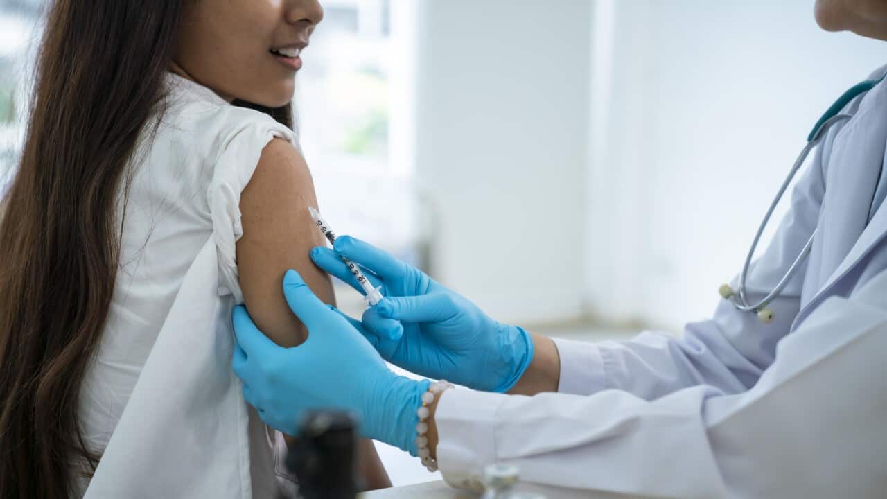 Nurse doing an injection