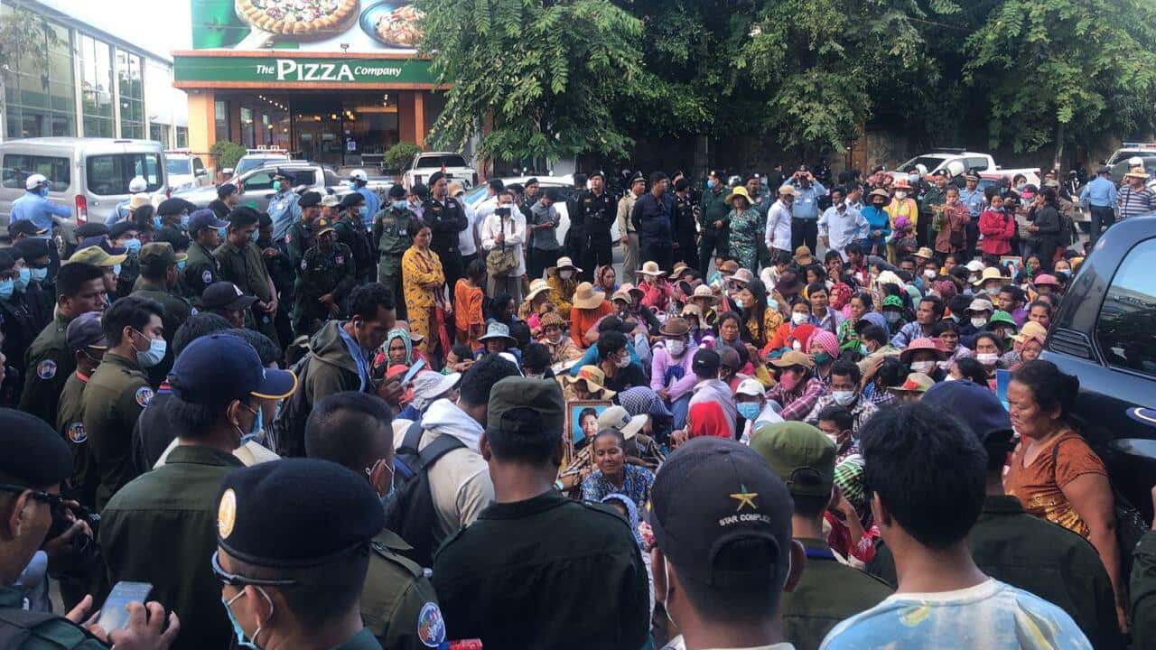 Land dispute victims rally in Phnom Penh, Cambodia