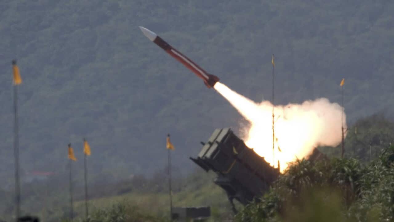 A U.S.-made Patriot missile is launched (AAP)