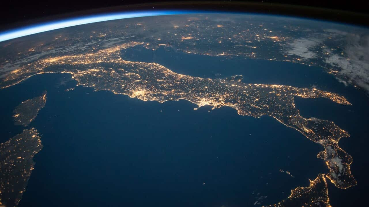 Italy from space.