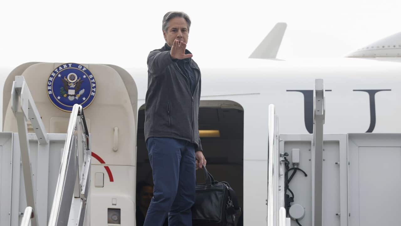 U.S. Secretary of State Antony Blinken sets off for peace talks in Saudi Arabia (AAP)