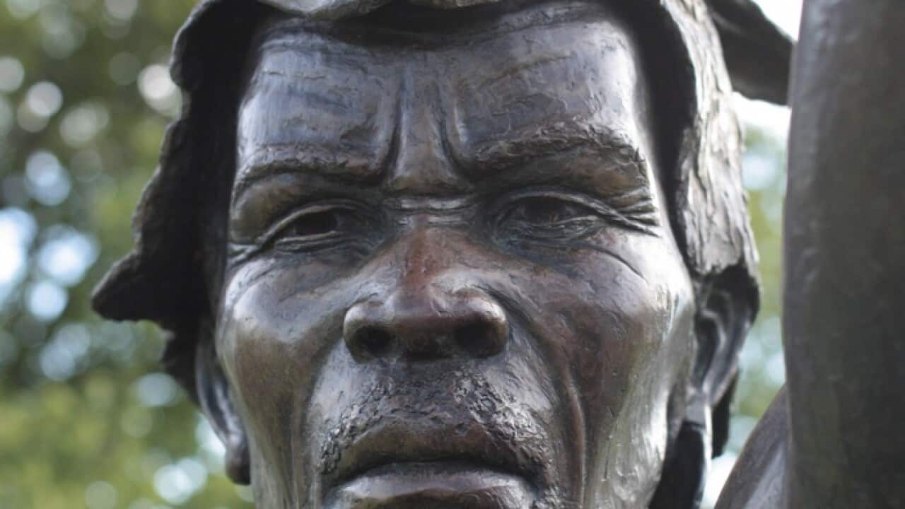 David Stuurman statue at Bloemfontein's Oliewenhuis Arts Museum